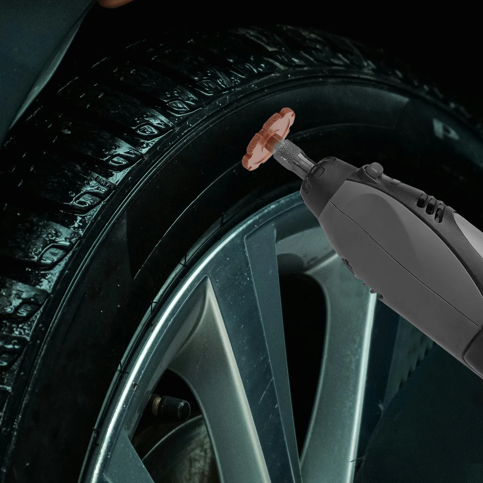 

Набор из 1 шт. абразивных полировальных кругов для шлифовки из карбида вольфрама, 1,9 дюйма, для пневматического шлифовального инструмента, для автомобиля