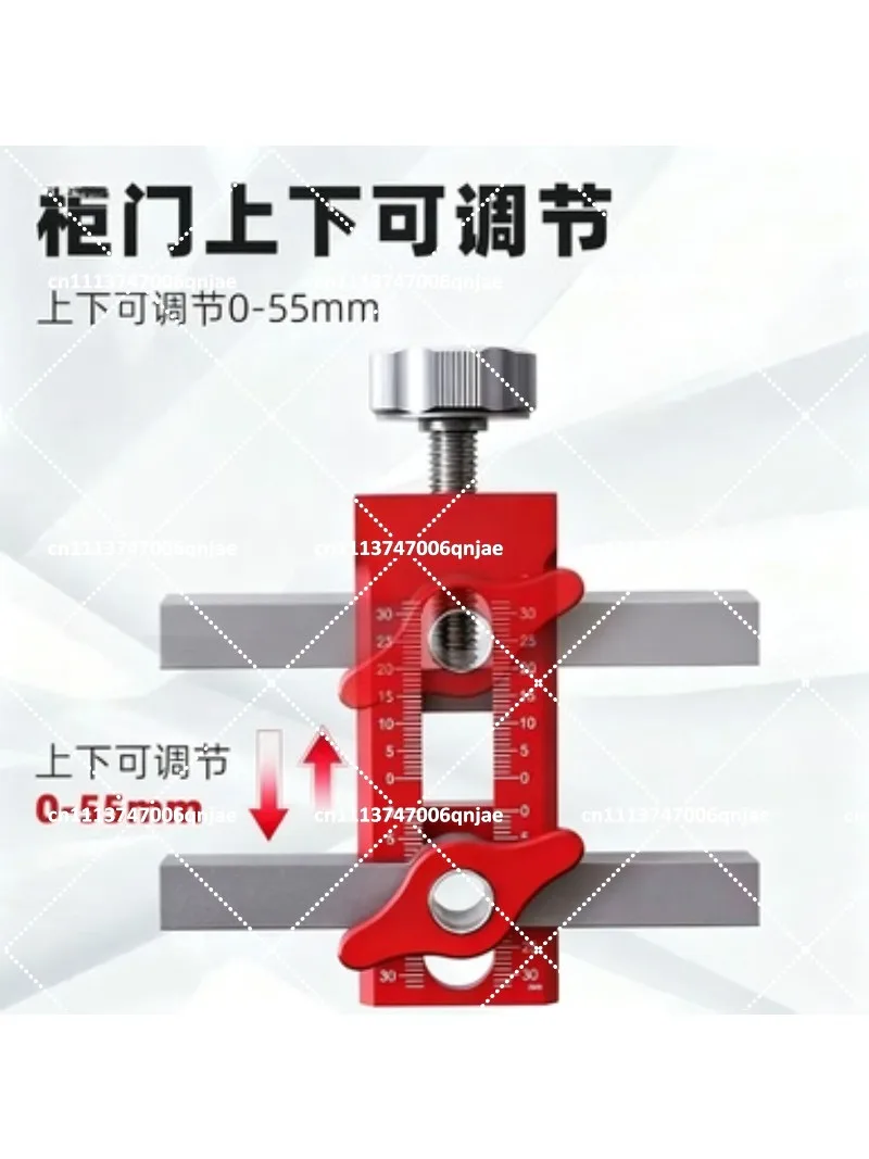Aluminum Alloy Door Installation Positioner, Cabinet Door Lifter Leveler, Rebounder Punching Tool for Woodworking