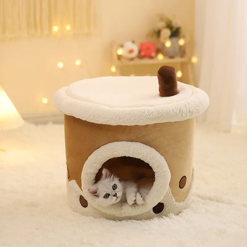 Cat litter winter warmth all-season universal cat bed dog kennel cat house closed cat sleeping litter pet bedding supplies