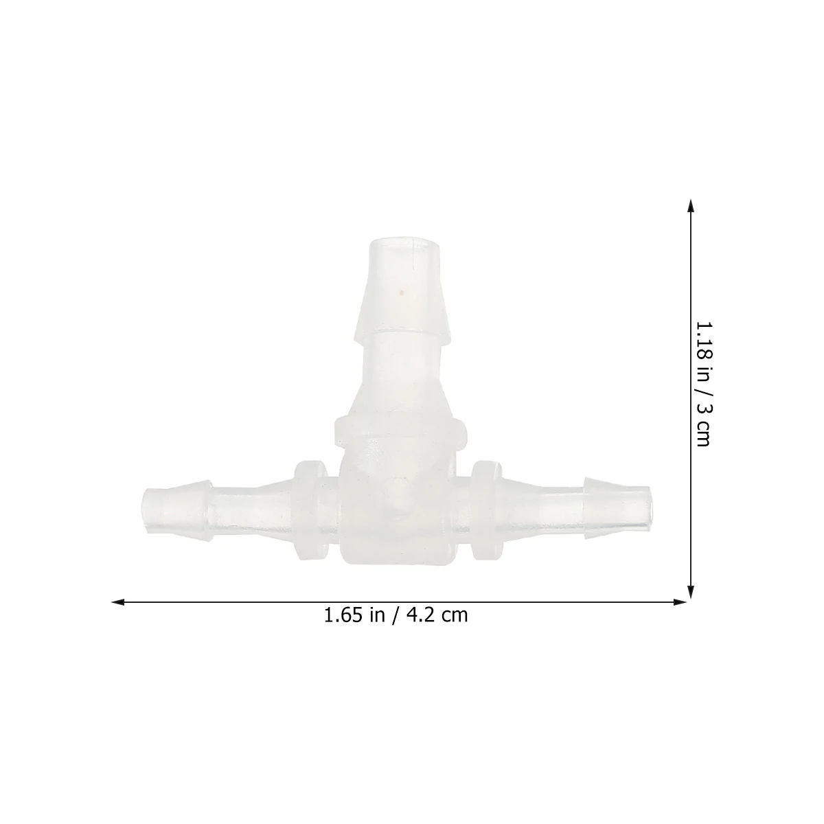 

5 Pcs T shaped Tee Joint Fittings Connector for Fish Tank Air Pump Straight Cross Valve Safe Aquarium Pipe Repair Extend