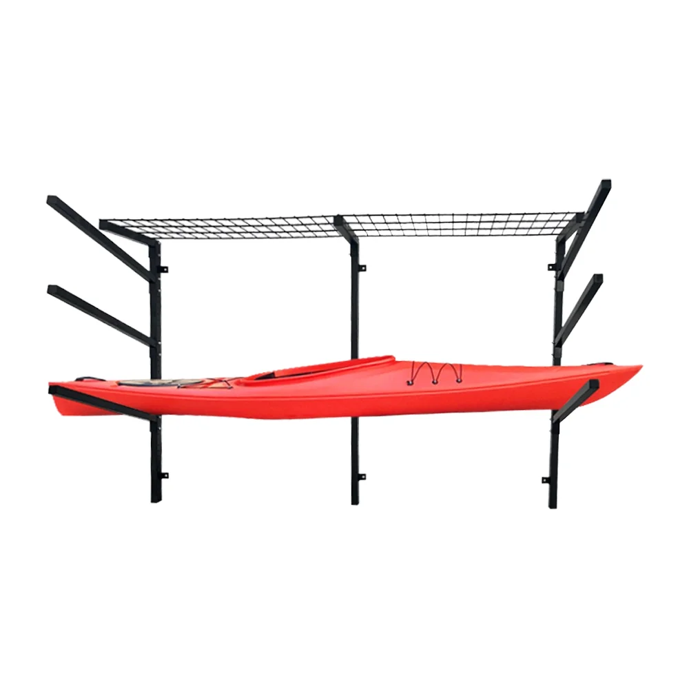

Custom Eco-Friendly Iron Shelf Wall-Mounted Kayak Display Rack for Sea Surfboard Storage Summer Sports Equipment Storage