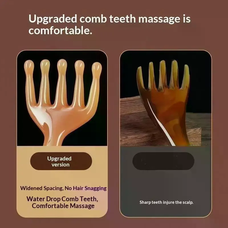 Claw Resin Meridian Massage Brush Gua Sha Acupoint Unblocking Facial Tools Hair Scalp Massager Stress Relief Tools 5