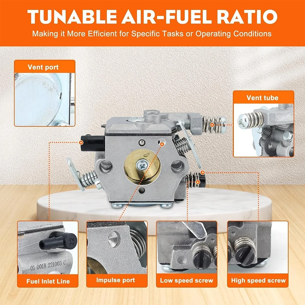 المكربن ل Stihl MS210 MS230 MS250 021 023 025 بالمنشار Carb استبدال Walbro WT286 المكربن مع فلتر الهواء 1123 160 1650