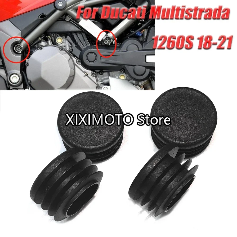 4PCS For Ducati Multistrada 1260 950 1260S 950S 2018- Motorcycle Frame Hole Cover Caps Plug Decorative Frame End Caps