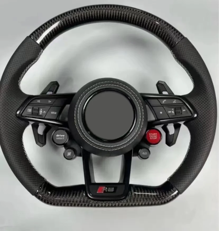 Carbon Fiber Leather Steering Wheel For Audi RS Customized