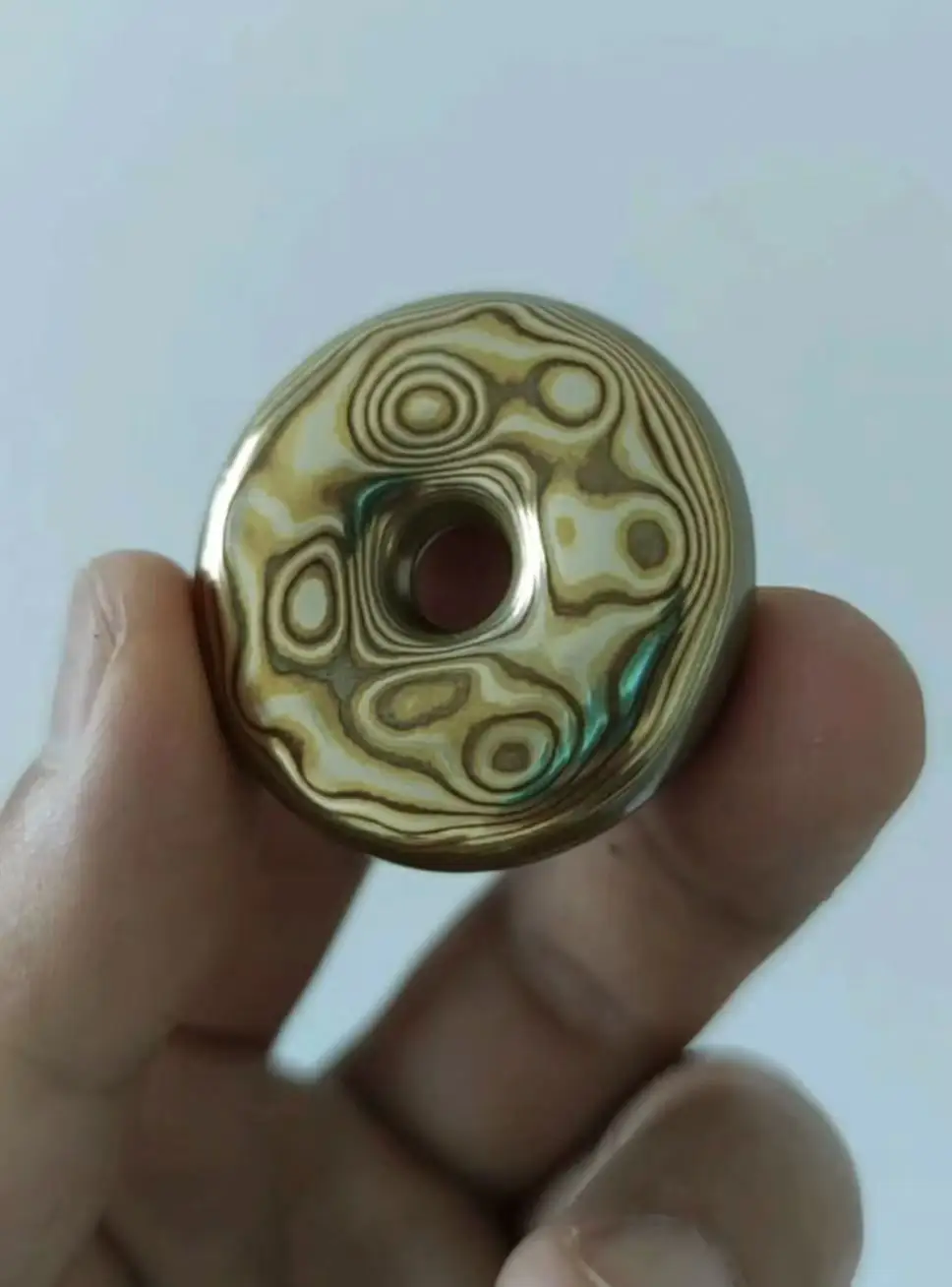 

Used EDC Acedc Donut mokume coin ppb Decompression toys