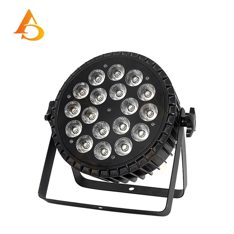 Stage Par Lights 18X18W RGBWA UV 6in1 Wash/Strobe Effect Aluminum Alloy Shell Par Lights for Concerts  Party Christmas image 6