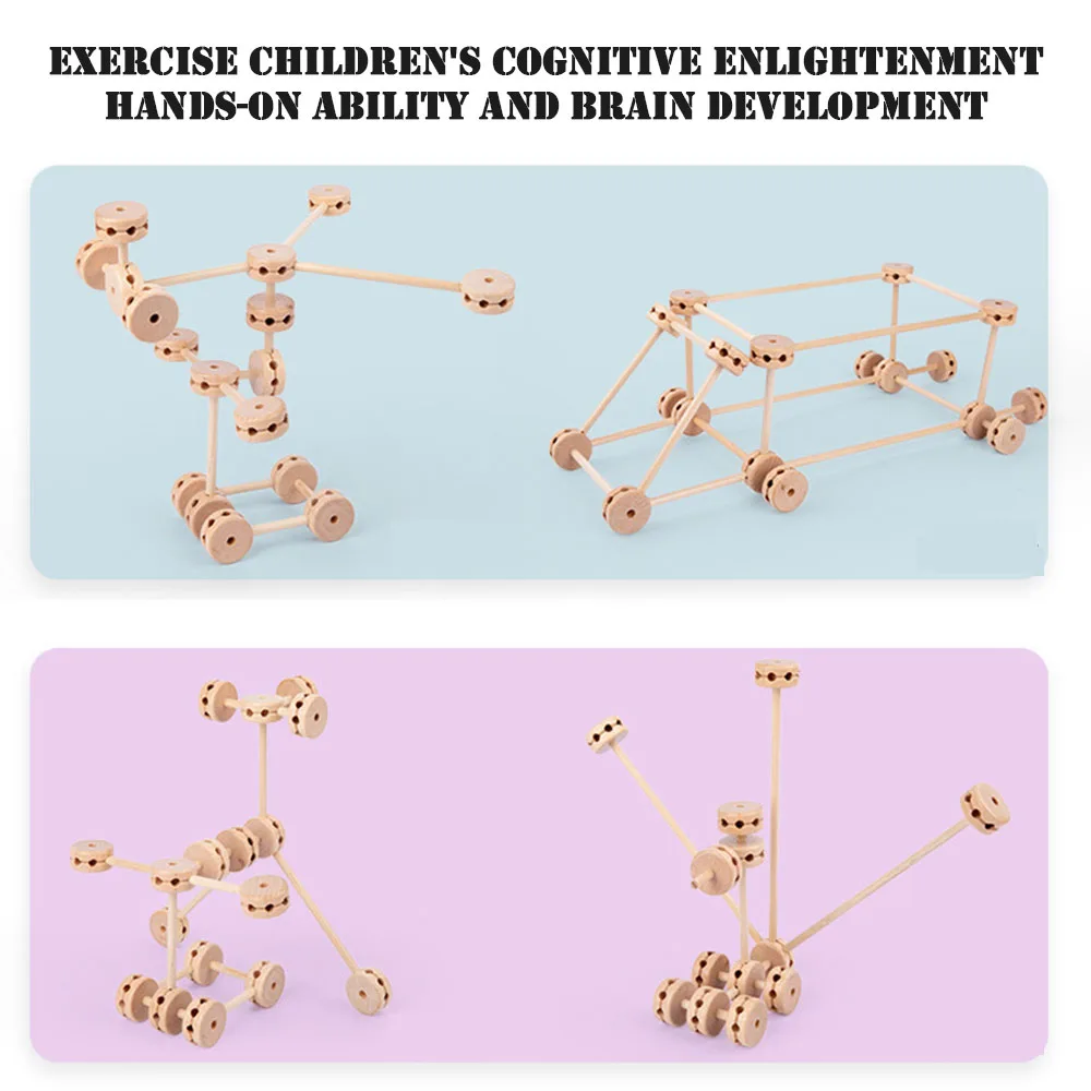 子供のための木製構築キット,論理的な学習ゲーム,おもちゃ,ギフト,誕生日プレゼント