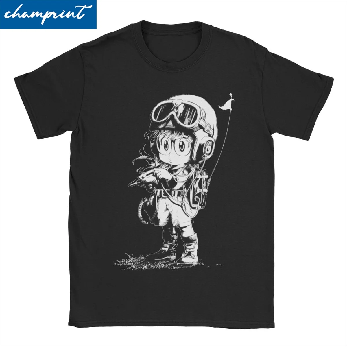 Amazing Cute Arale T-Shirts Men Women Round Neck Pure Cotton T Shirts Dr Slump Anime Short Sleeve Tees Plus Size Clothing