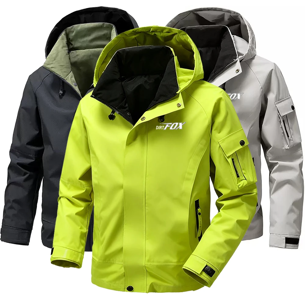

DIRTFOX Cycling Waterproof Jacket Man Motorcycle MTB Jackets Bicycle Windbreaker Mountain Bike Clothing Chamarra Ciclismo Hombre