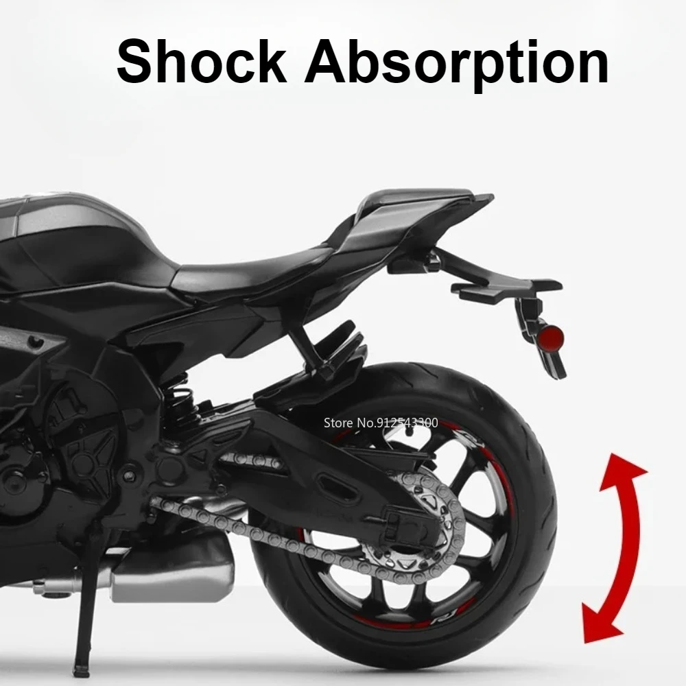 1:12 ياماها YZF-R1 هوندا CB400X نموذج دراجة نارية لعبة امتصاص الصدمات قابل للسحب ترايبود سبيكة دييكاست نماذج المحرك للبنين #5