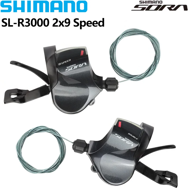 

SHIMANO SORA R3000 Shifter Lever 2S 9 Speed SL-R3000 Right Left Shifters Triggle A Pair Shifter Road Bike Bicycle Accessories