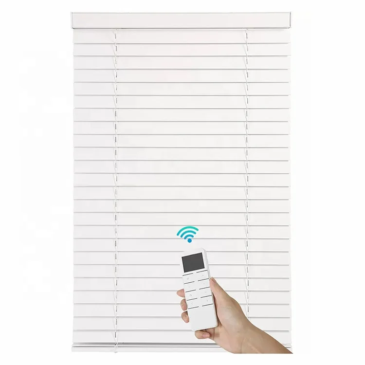 wholesale made to measure motorized faux wood blinds blackout cordless wood blinds for window