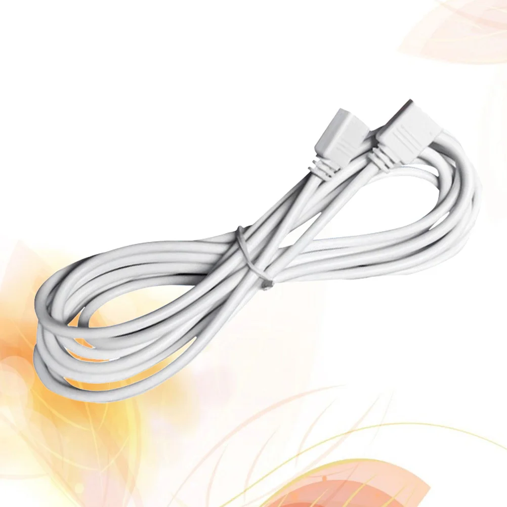 

2Pcs Rgb LED Strip Extension Cable Waterproof Connector Light Bar Connection Wire for Controller Link - White