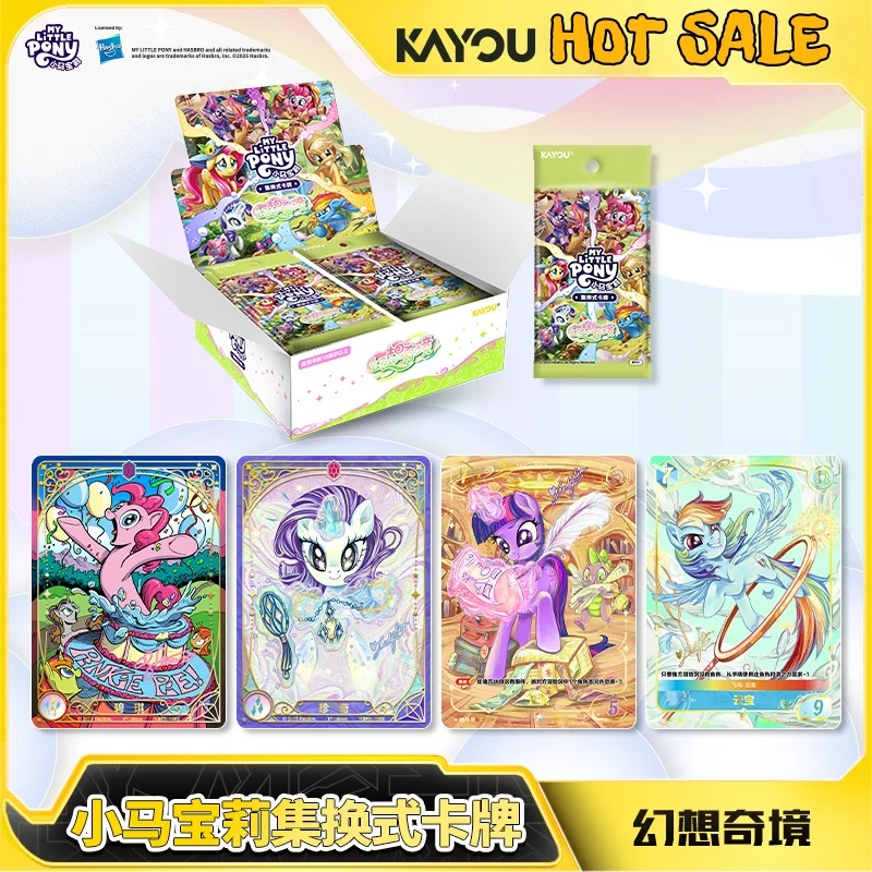 

Оригинальная новая карта Kayou My Little Pony, набор в стиле фэнтези в стране чудес, сменные карты, коллекционные карты, детские подарки на день рождения, оригинальная коробка