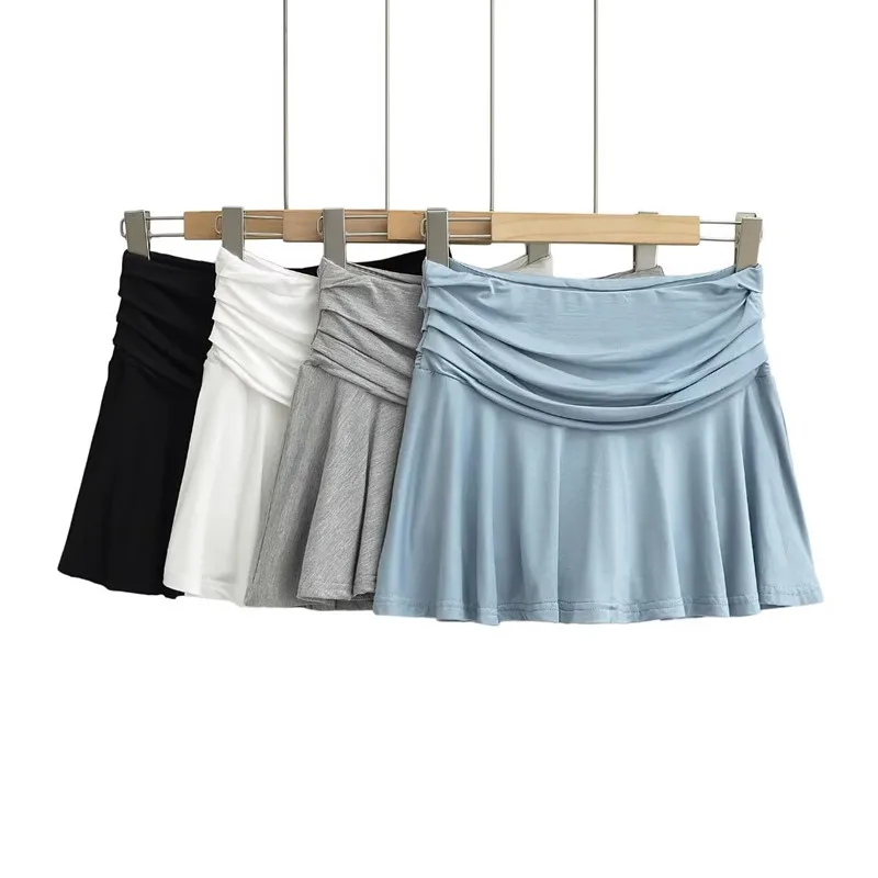 falda deportiva antirreflejante estilo ballet para niña, falda corta pada sexy con corte en A, estilo "pure desire" pi...