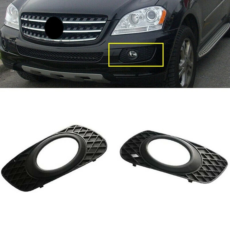 

1648260124 1648260224 Front Bumper Fog Lamp Cover Fog Lamp Frame Auto Accessories For Mercedes W164 ML320 ML350