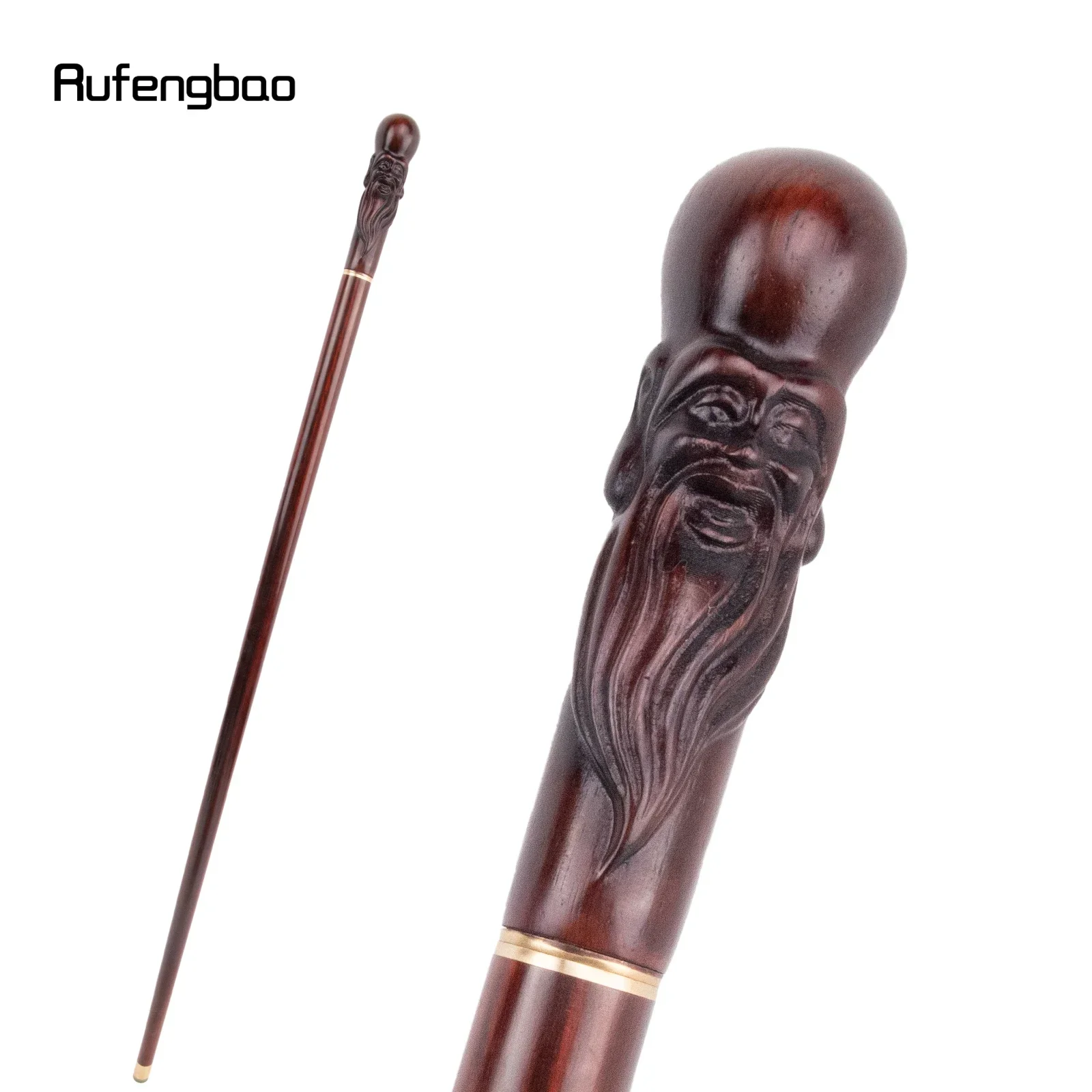 

Brown Longevous The Old Bamboo Wooden Fashion Stick Decorative Cane Mace Crutch Wand Crosier 97cm Performance Stage Cane