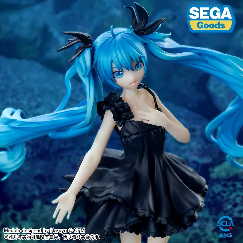 Hatsune miku anime figura vocaloid menina do mar profundo hatsune miku personagem modelo ornamento de mesa brinquedo presentes