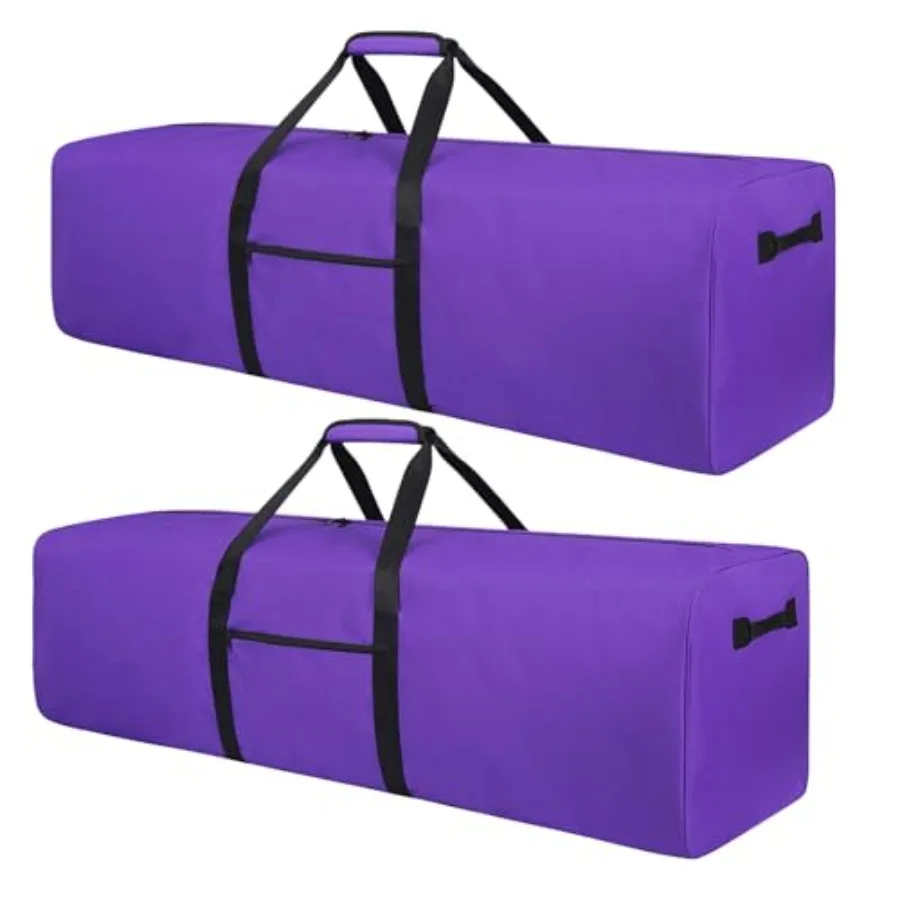 

52 Inch Large Duffle Bag for Travel Camping Sport Equipment Storage Bag with 2-way Lockable Zippers 2Pack