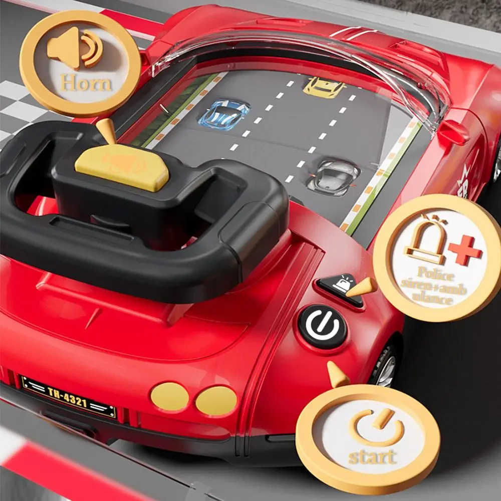 With Music Steering Wheel Toys With Lighting Light Sound Racing Wheel Toy USB Powered Electric Racing Car Model Toy