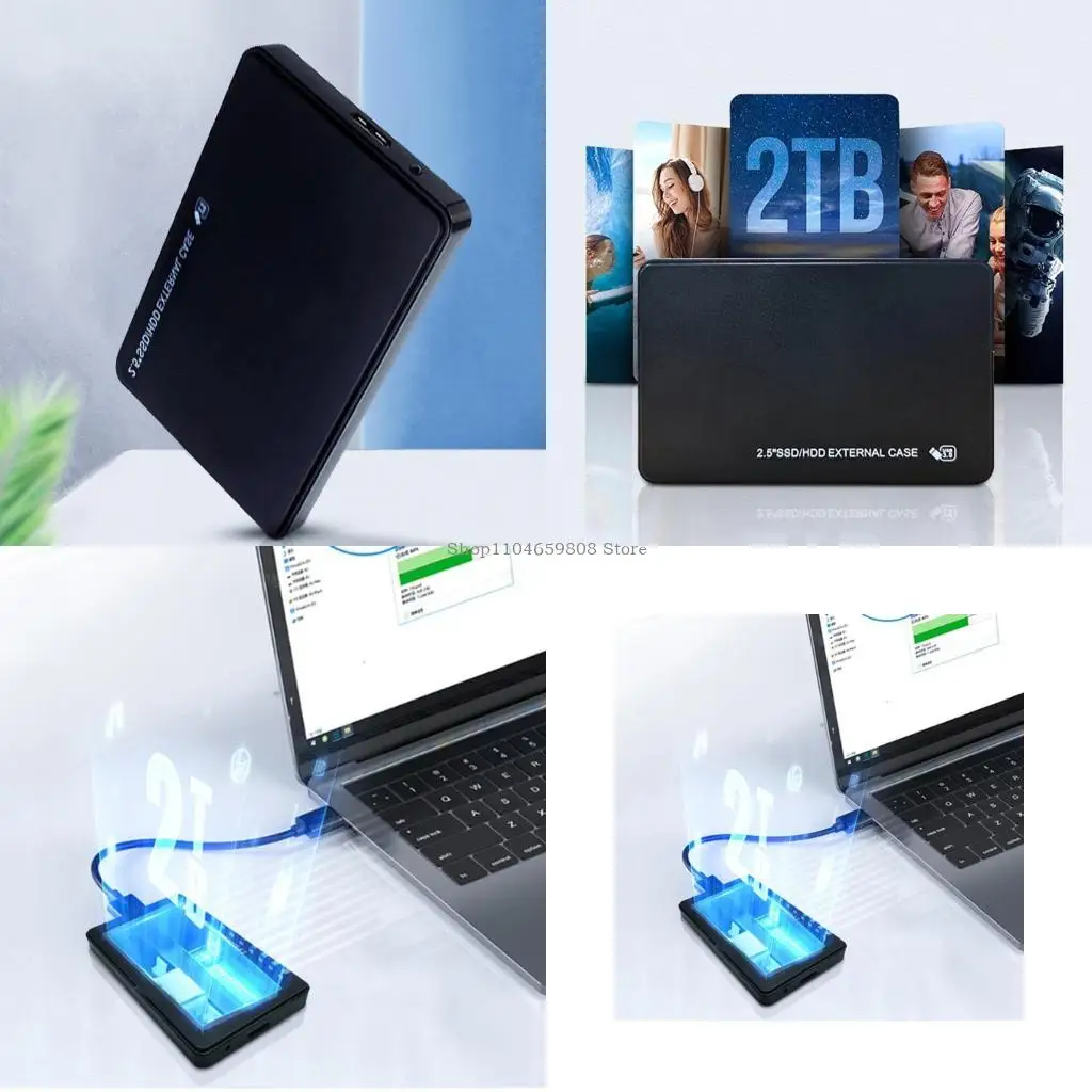 صندوق القرص الصلب للكمبيوتر الدفتري SSD عالي السرعة 2.5 بوصة USB خارجي #1