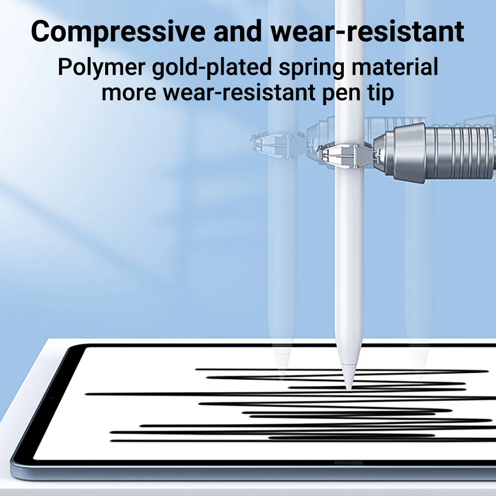 Replacement Pencil Tips For Apple Pencil 1st 2nd Generation iPencil Smooth Spare Nibs for iPad Pro Pencil 1/2 Stylus Fine Nib