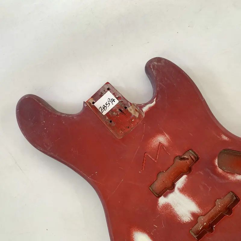 EB594 Paints Problems Jazz Bass Body Unfinished Version for Electric Bass Replace and DIY with Damages Right Hand