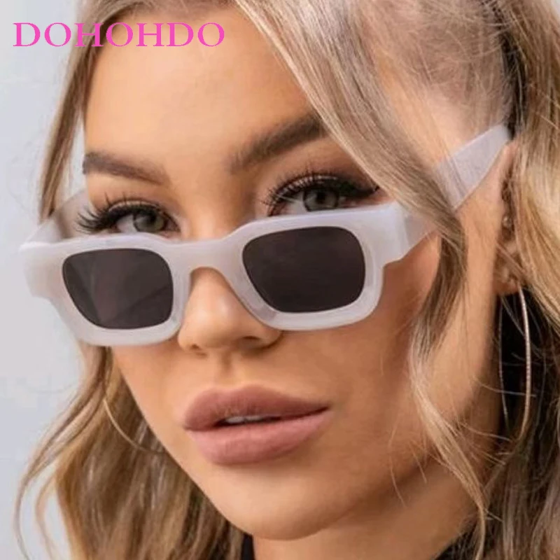 

Fashion New Luxury Brand Designer Thick Frame Square Sunglasses Travel Sun Glasses Men's Ladies Sun Shades UV400 Unisex Eyewears