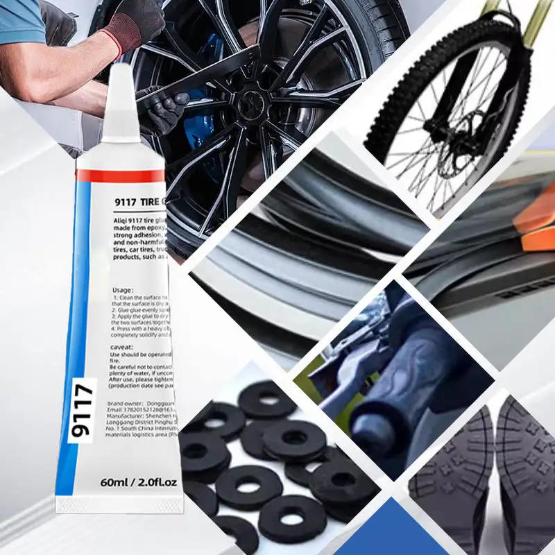 Tire repair special adhesive for strong repair of car tire side cracks, rubber outer tire wall scratch repair adhesive