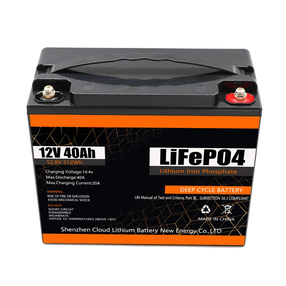 Sale Cheap 12V 40Ah Rechargeable LiFePO4 Lithium Battery for RV/EV Car/Home Electric