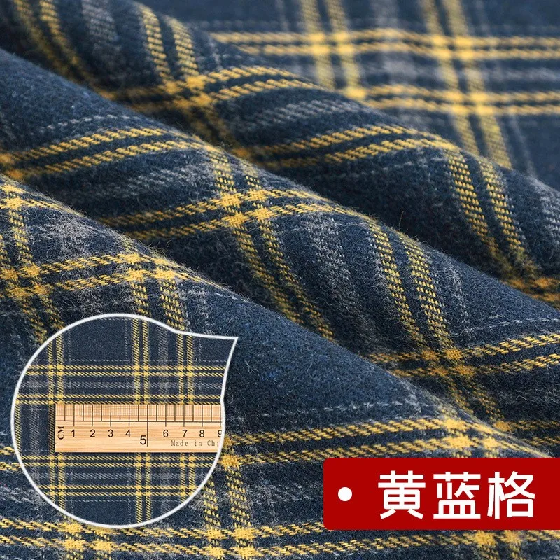 Hochwertiger schottischer Karo-Baumwollstoff zum Nähen von Damenröcken für Herbst und Winter, Tartan-Designerstoff, halber Meter. – Detail 14