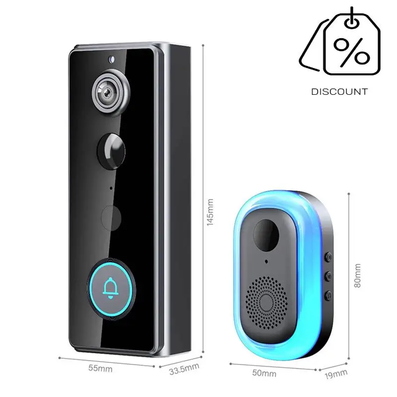 ABMF-جرس باب لاسلكي مع كاميرا جرس الباب كاميرا جرس الباب اللاسلكية كاميرا لاسلكية في الهواء الطلق