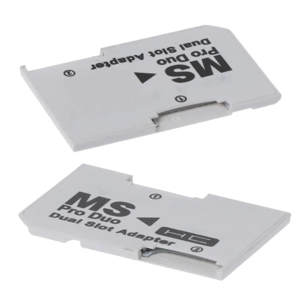 Card Reader Micro-SD TF to MS Pro Card Adapter Single Dual Slots for PSP Gamepad for PSP Card