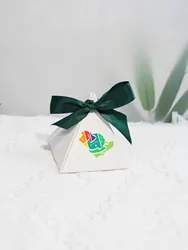 Elegant Gift Boxes for Saudi National Day Featuring ，styles Triangular Pyramid gift box wedding favors and gifts candy box baby