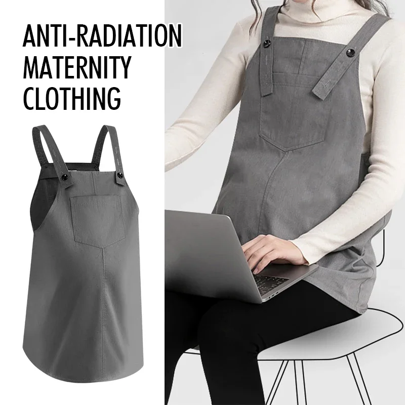 Radiation Protection Maternity Clothes For Pregnant Women Radiation Protection EMF Shielding Dress Lay Outwear Aprons