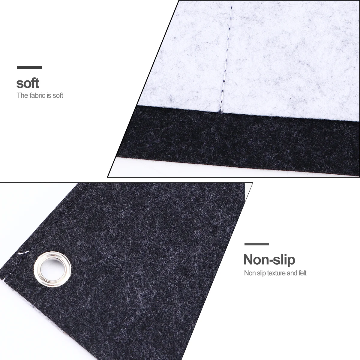 

1Pcs Oversized Felt Mouse Pad Computer Desk Pad Anti-Skid Mat Lightweight Foldable Desktop Organizer with Storage for Office