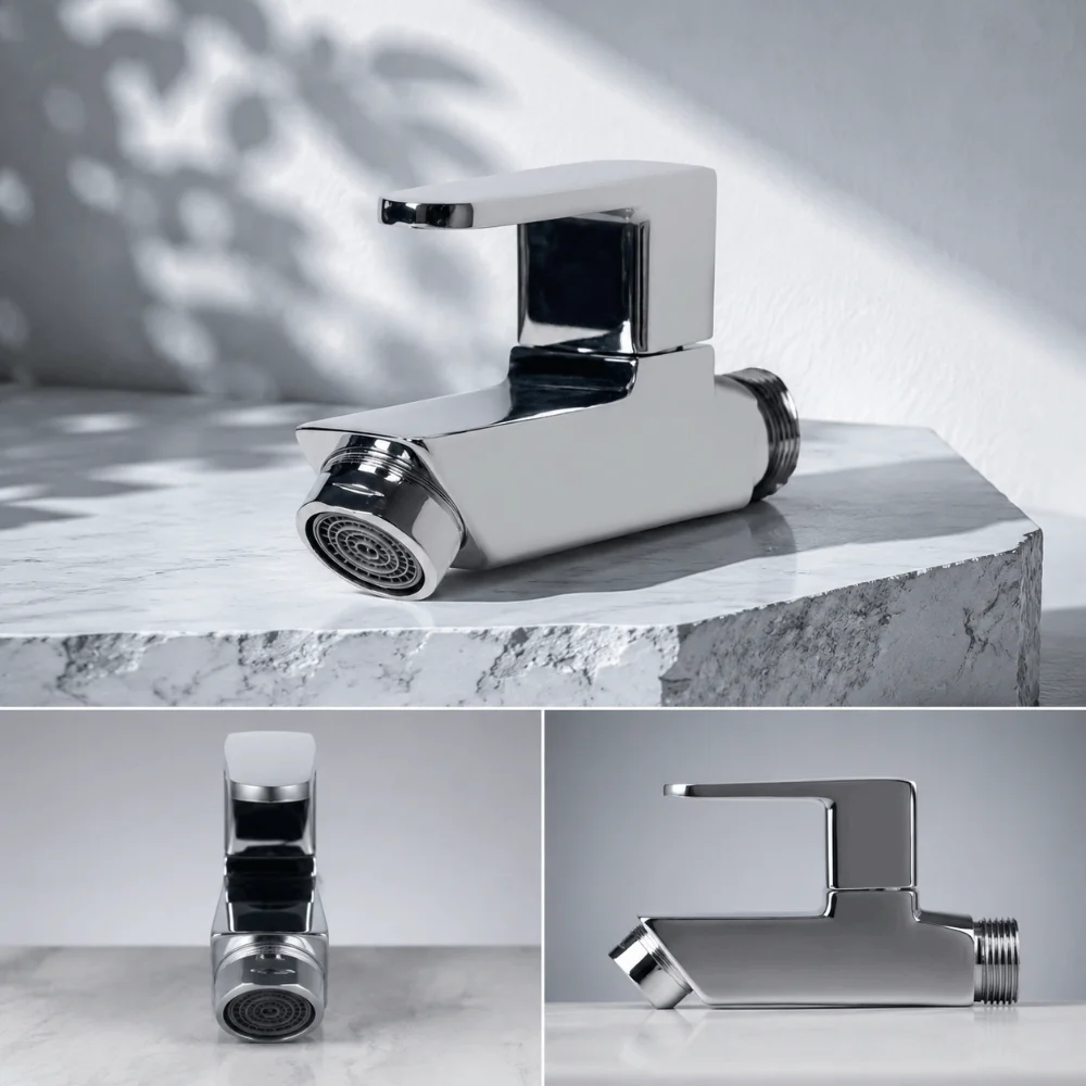 Zinc Alloy Material Zinc Alloy Water Tap Anti-Rust Performance Wear-Resistant Performance Electroplated Tap Quick Open Design