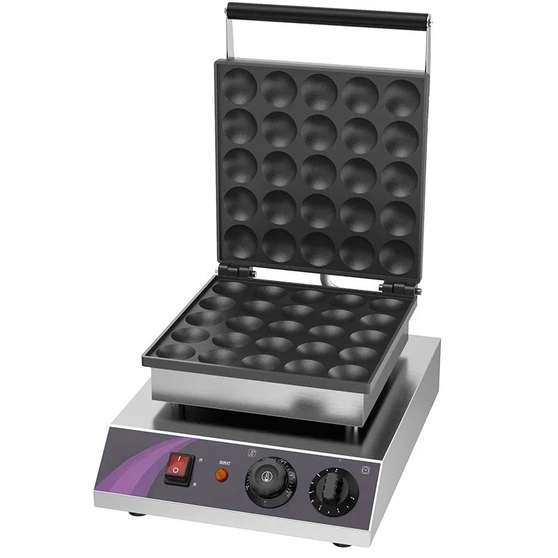 Electric Muffin Machine Commercial 25 Hole Causeway Baking Machine Non-Stick Pan Round Cake Waffle Machine
