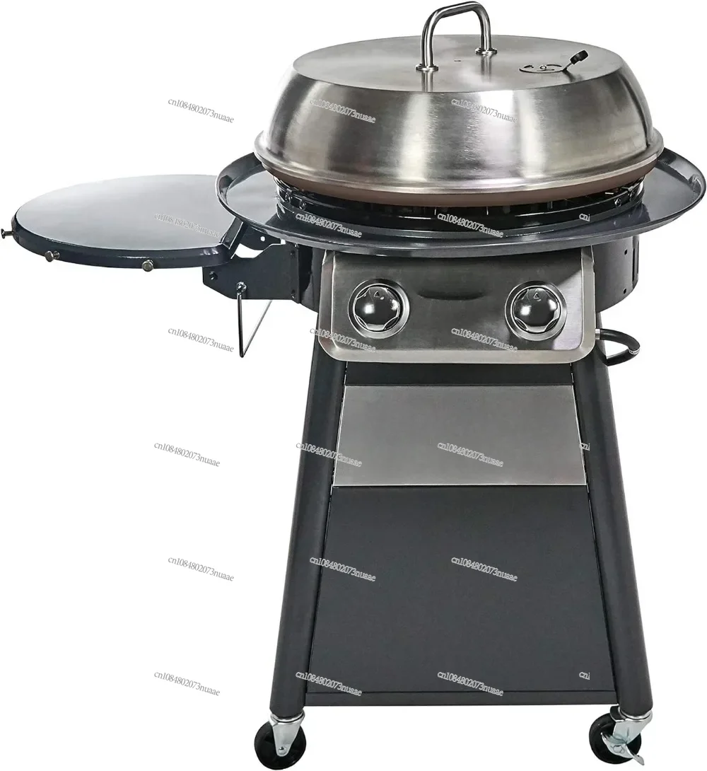 Stainless Steel Outdoor Cover, 360 ° Griddle Cooking Center