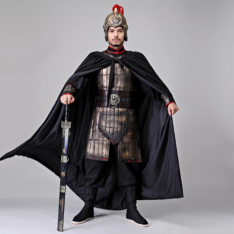 10 Styles Chinese Ancient Army General Costume For Men Great Minister Of War Soldier Cosplay Clothing Adults Halloween Party