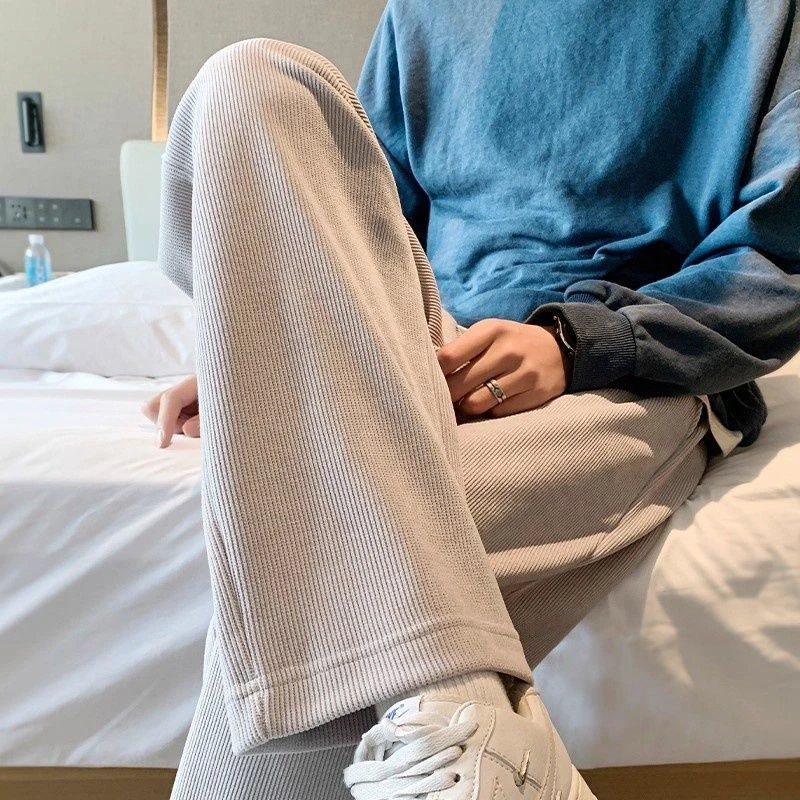 

Мужские вельветовые повседневные брюки прямого цвета, осень-зима, свободный крой, прочное полиэфирное волокно, удобные брюки для отдыха...