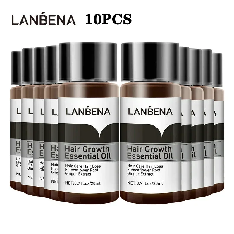 10PCS LANBENA Hair Growth Essence Hair Care Treatment for male and Female Hair Loss Essential Oil Liquid Treatment Care