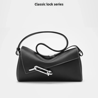 Tadfab Vintage Fashion Interlock Series Bag Lock Box High End Commuting Single Shoulder Slant Cross Underarm Bag