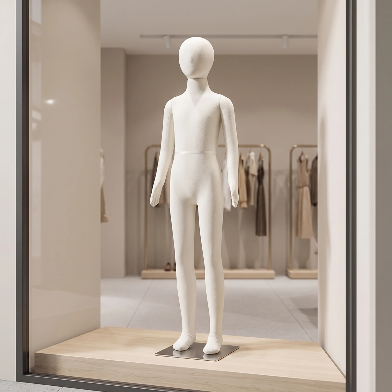 Soft Mannequin Lightweight Full Body Child Mannequin Manikin Gender-Neutral for Clothing Stores, Window Displays, Retail Shops view 5