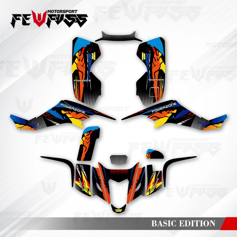 

Fewfuss Graphics Decals Stickers Motorcycle Background Custom For SUZUKI LTZ400 LTZ 400 KFX400 KXF 400 2003 2004 2005- 2007 003
