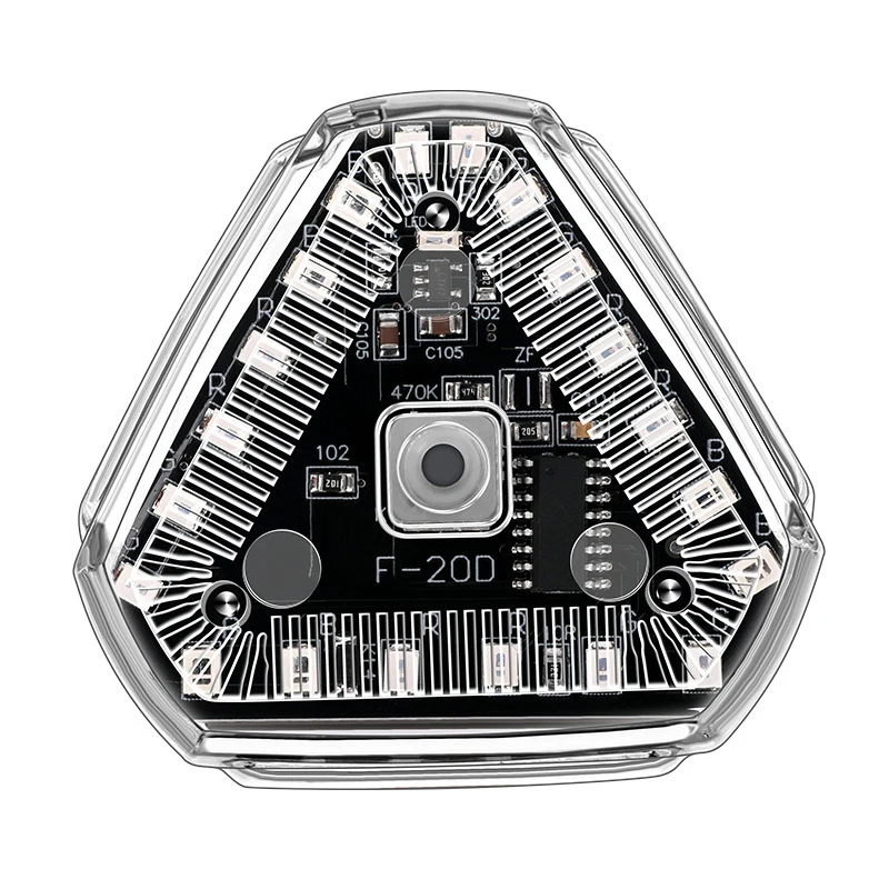 Solar Power Strobe Warning Light Motorbike Colorful Waterproof LED Night Rear Collision Flashing Siganl Lamp For Motorcycle Car