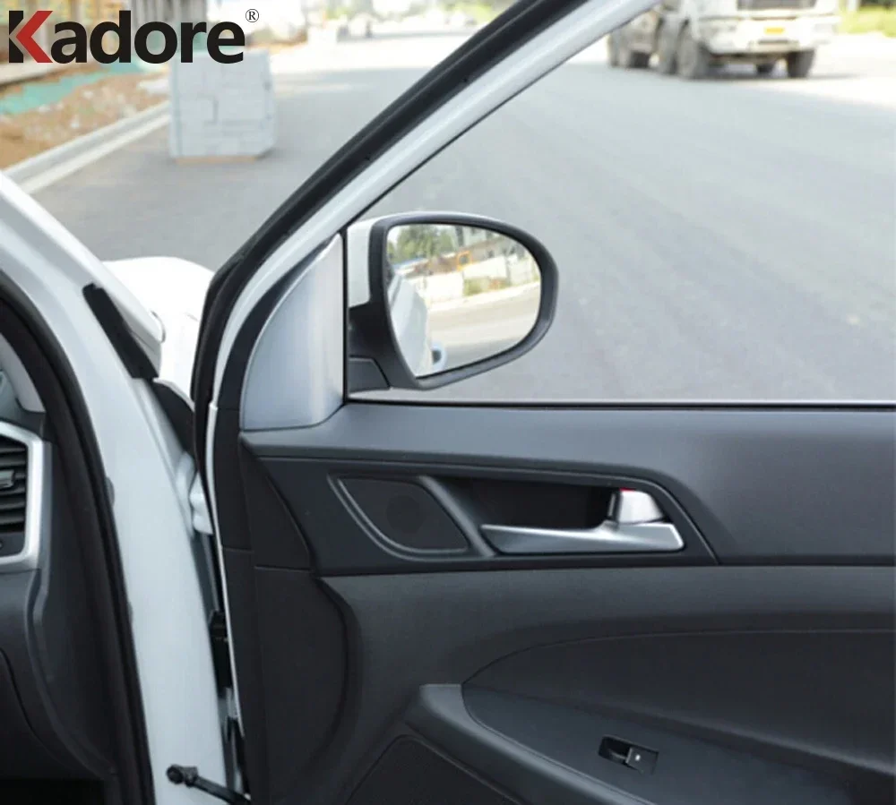 For Hyundai Tucson 2015-2017 2018 2019 2020 Window A Pillar Post Cover Trim Door Triangle Sticker Molding Interior Accessories