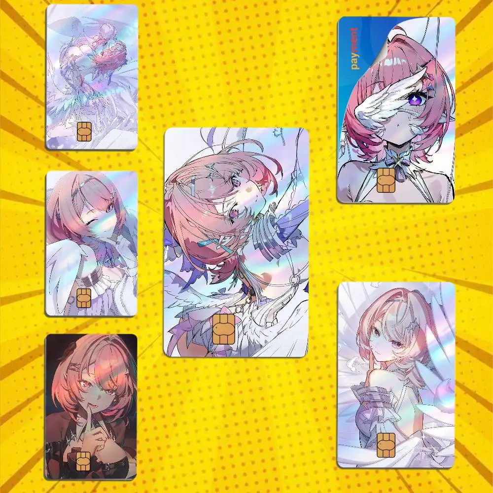 Angel Remielle ZZZ Laser-like texture Card Stickers Credit Visa Debit Bank Charge Card Bus Metro Waterproof Sticker
