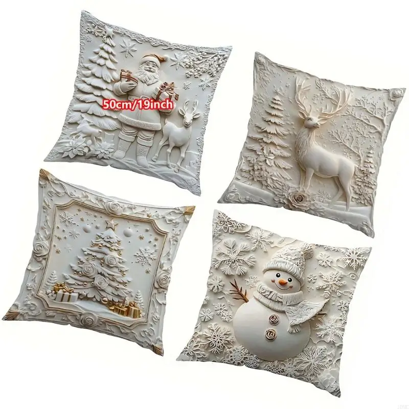Soft Fushia Holiday Pillowcases Set 3 Sizes Christmas Living Room J0MC